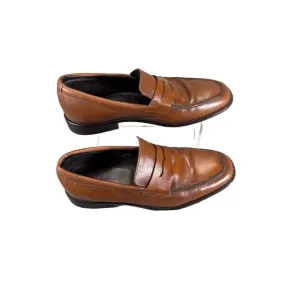 Banana Republic Men's Brown‎ Italian Leather Penny Loafers OrthoLite Size 9 M