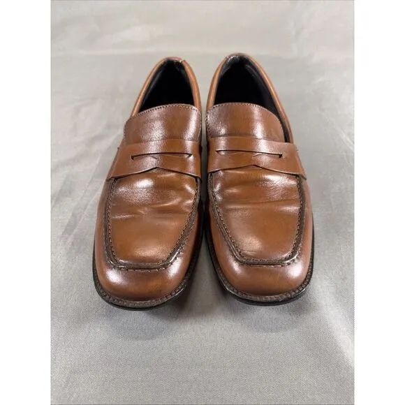 Banana Republic Men's Brown‎ Italian Leather Penny Loafers OrthoLite Size 9 M