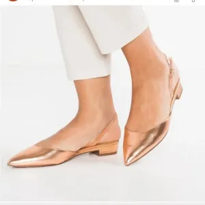 Banana Republic Metallic Rose Gold Slingback Sz 7.5 M