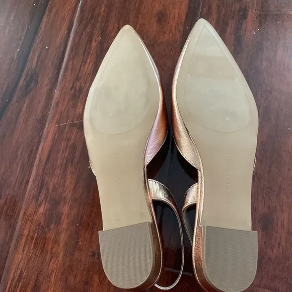 Banana Republic Metallic Rose Gold Slingback Sz 7.5 M