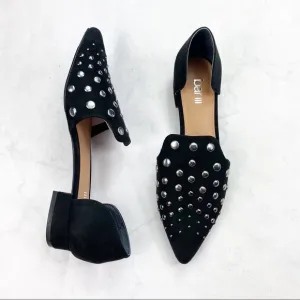 [Bar III] Classic Black Studded Flats