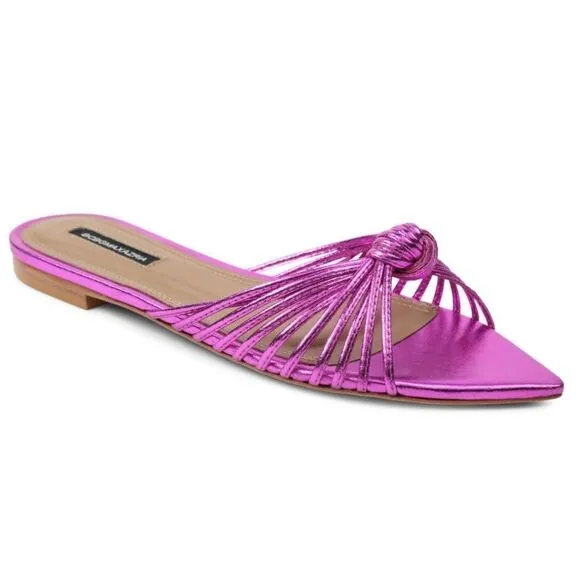 BCBGMAXAZRIA Veda Sandals Slides Pointed Toe