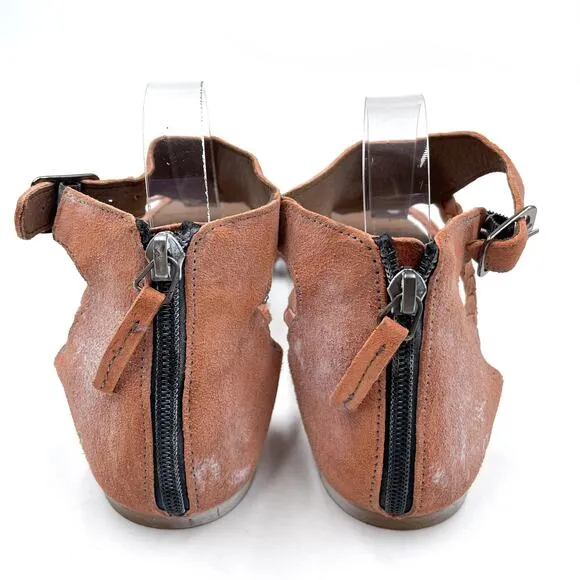 Bed Stu Roan Posey Suede Sandals Flat Gladiator Pink Bee Osaka Braid Sz 9.5