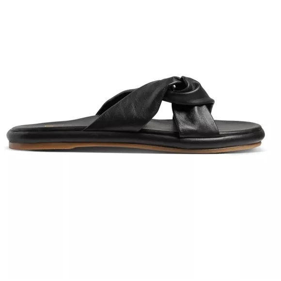 BEEK Leather Piculet Sandals in Black