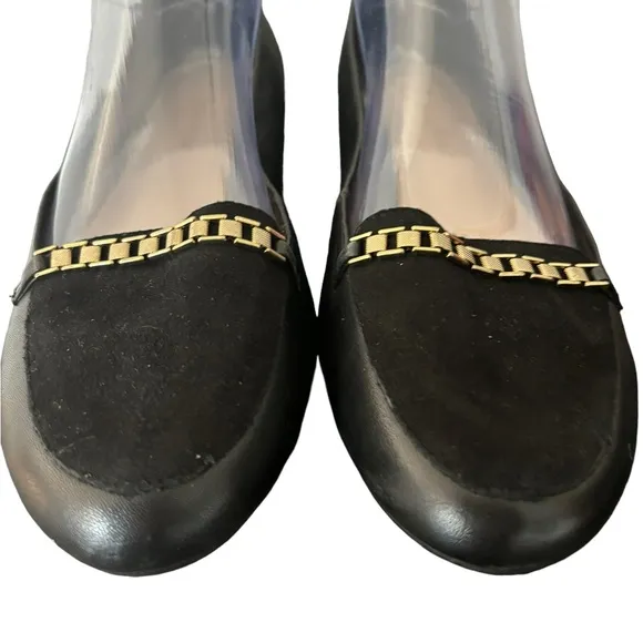 Bella Vita Thora‎ Loafers With Gold Chain Women’s Size 11N Dress Loafers