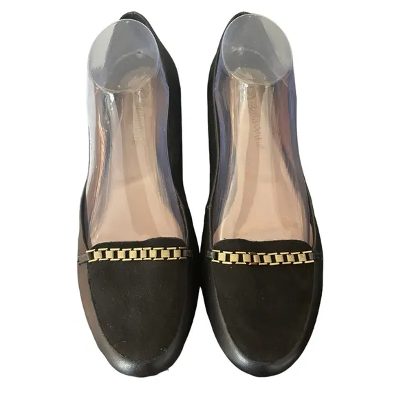 Bella Vita Thora‎ Loafers With Gold Chain Women’s Size 11N Dress Loafers