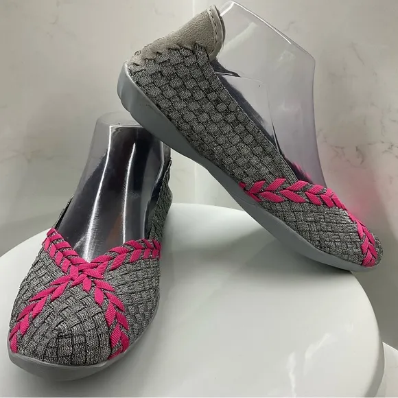 Bernie Mev Women's Braided Catwalk Ballet Flats Size 7.5 (38)