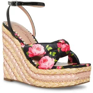 Betsey Johnson Womens Pansie Platform Espadrilles Black 5 Medium (B,M)