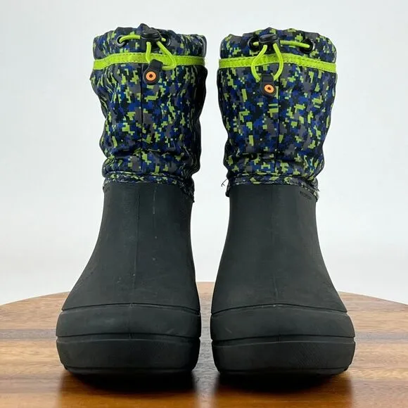 Big Kids Bogs Snow Shell Camo Waterproof Winter Snow Insulated Boots Size 6‎ Y