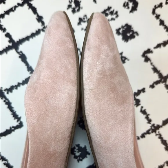 Birdies Pink Suede Flats - Women’s Pointed Toe Leather Loafers - US Size 7.5 EUC