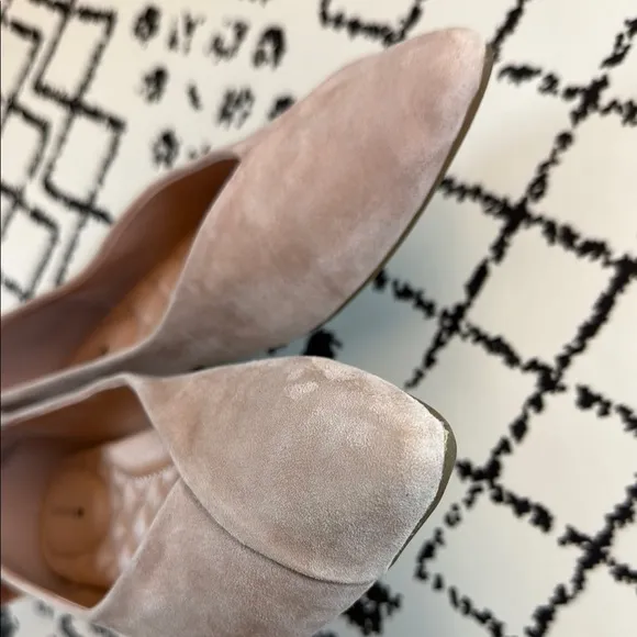 Birdies Pink Suede Flats - Women’s Pointed Toe Leather Loafers - US Size 7.5 EUC