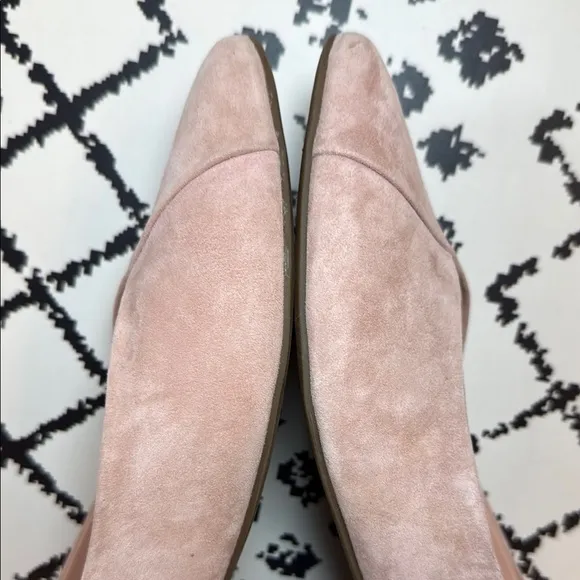 Birdies Pink Suede Flats - Women’s Pointed Toe Leather Loafers - US Size 7.5 EUC