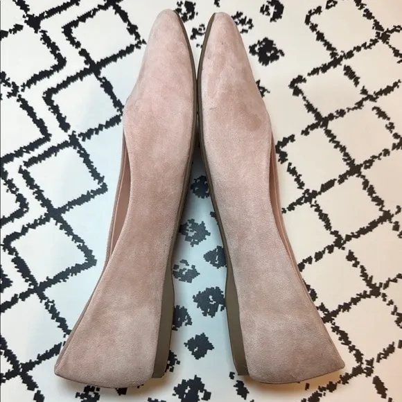 Birdies Pink Suede Flats - Women’s Pointed Toe Leather Loafers - US Size 7.5 EUC