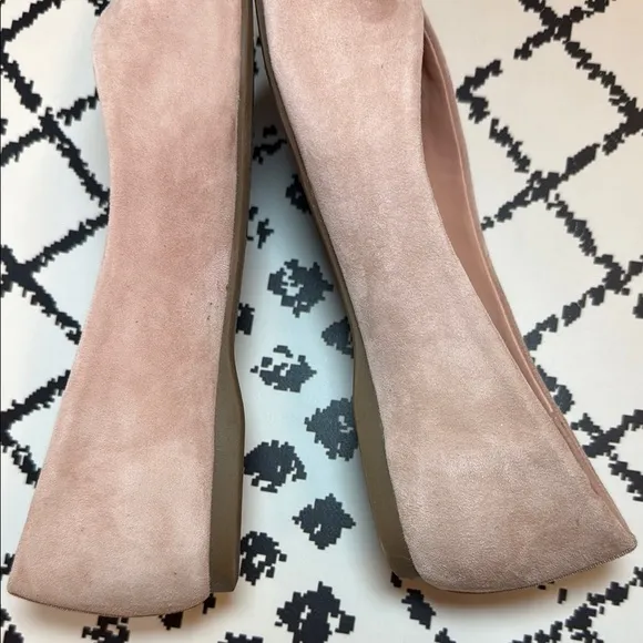 Birdies Pink Suede Flats - Women’s Pointed Toe Leather Loafers - US Size 7.5 EUC
