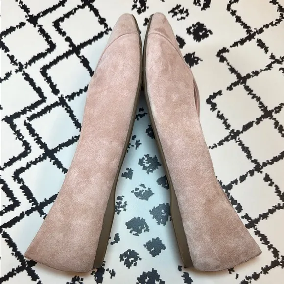 Birdies Pink Suede Flats - Women’s Pointed Toe Leather Loafers - US Size 7.5 EUC