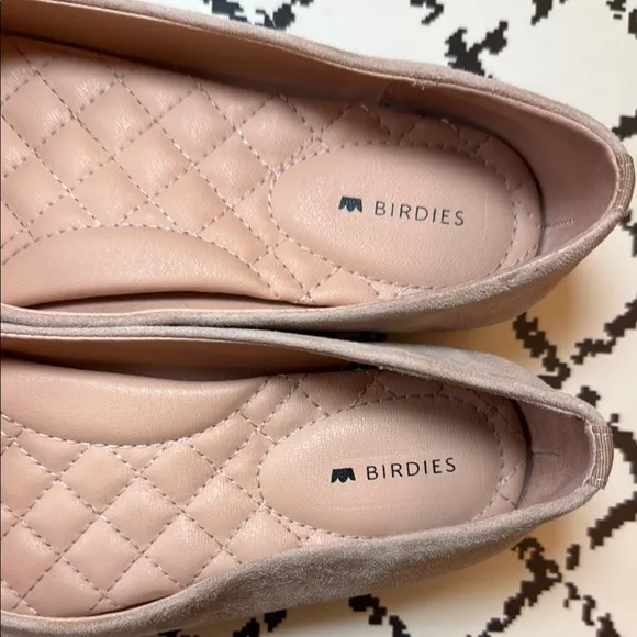 Birdies Pink Suede Flats - Women’s Pointed Toe Leather Loafers - US Size 7.5 EUC