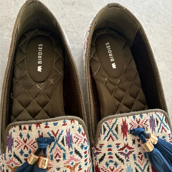 Birdies Tapestry Tassel Ballet Flats
