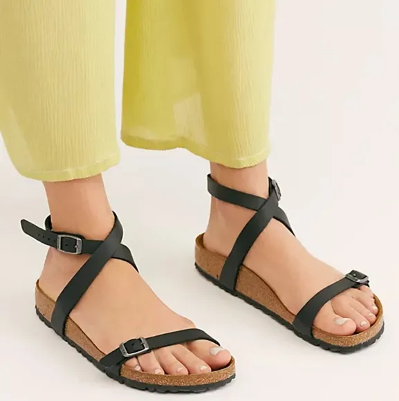 Birkenstock Doloa Mocha Birko-Flor Strappy Sandals Women's Size 41