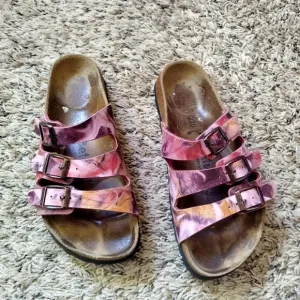 Birkenstock Papillio Florida Multicolor Paisley Strappy Sandals Sz 36/5