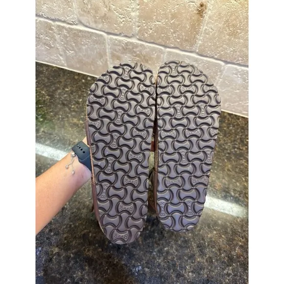 Birkenstock Women's Yara Habana Oiled Leather Flat Sandals Size 8 NWOT