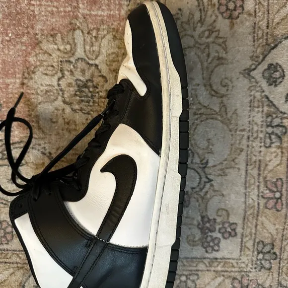 Black and White High-Top Nike Panda