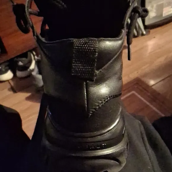 Black Chunky Platform Sneakers with Rugged Design