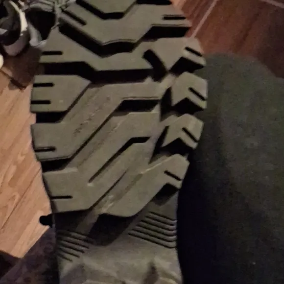 Black Chunky Platform Sneakers with Rugged Design