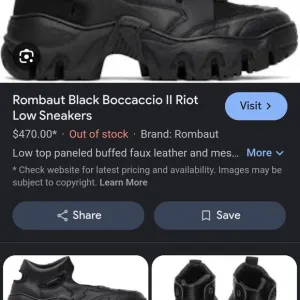 Black Chunky Platform Sneakers with Rugged Design
