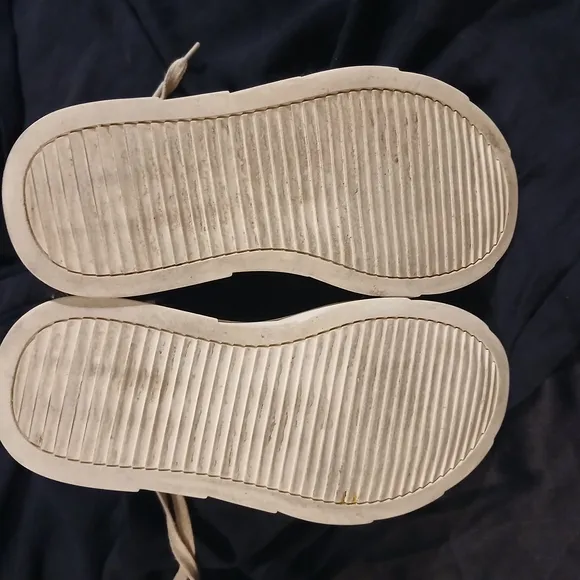 Black High-Top Sneakers with White Soles
