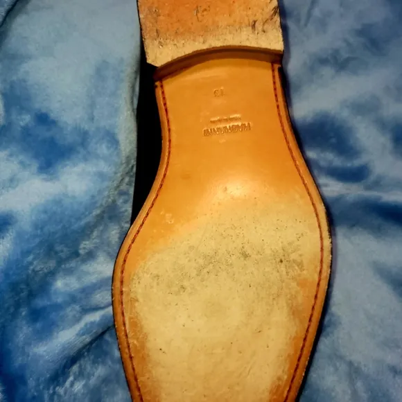 Black Leather MAGNANNI Double Monk Strap Shoes WORN ONCE W BOX&amp;BAG!!MINTY!!