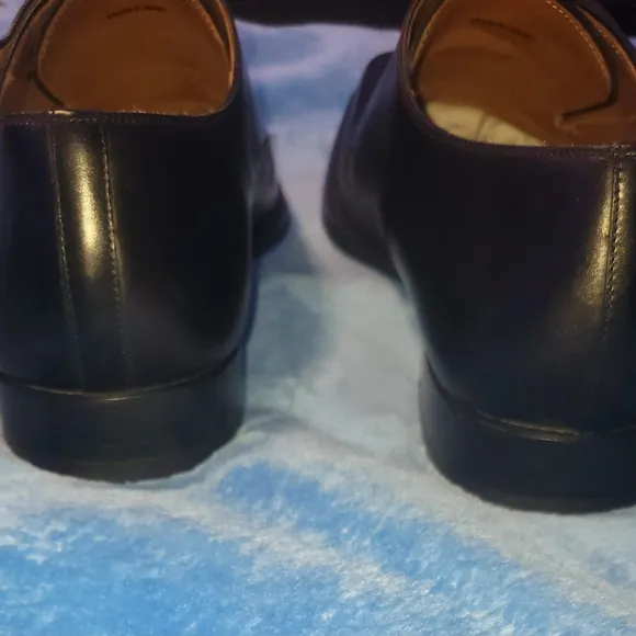 Black Leather MAGNANNI Double Monk Strap Shoes WORN ONCE W BOX&amp;BAG!!MINTY!!