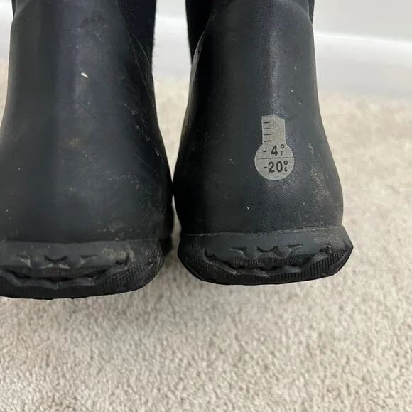 Bogs York Solid Insulated Rain Boots Black Youth Size 2