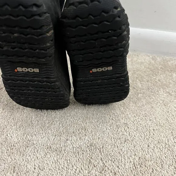Bogs York Solid Insulated Rain Boots Black Youth Size 2