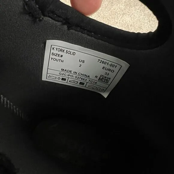 Bogs York Solid Insulated Rain Boots Black Youth Size 2