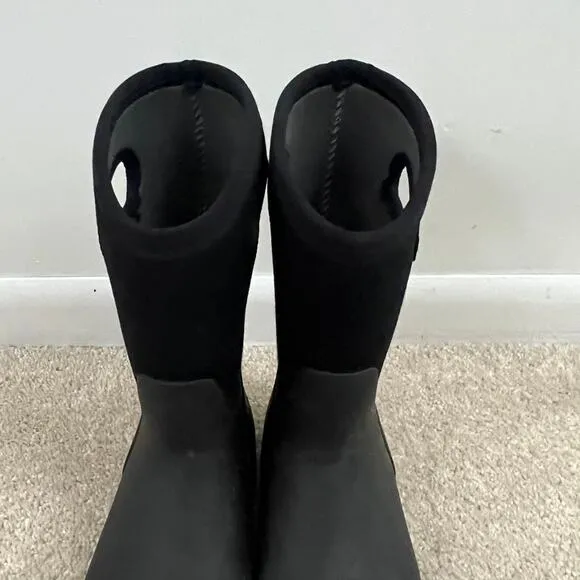 Bogs York Solid Insulated Rain Boots Black Youth Size 2