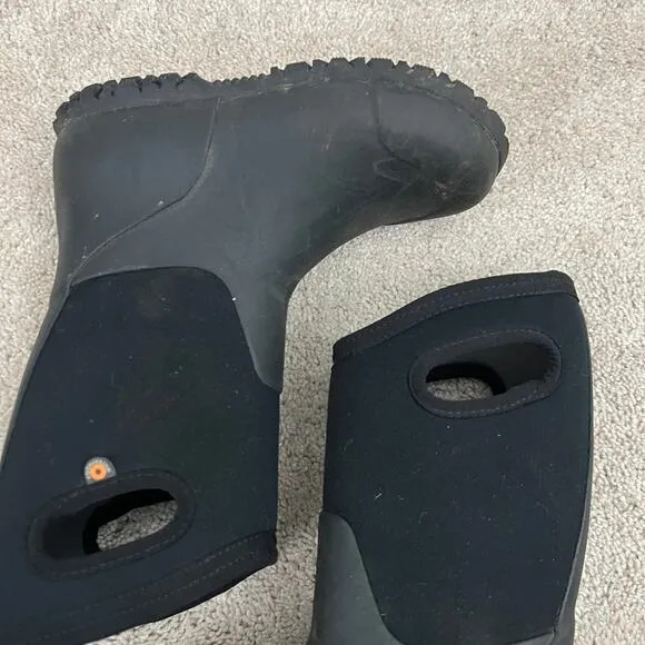 Bogs York Solid Insulated Rain Boots Black Youth Size 2