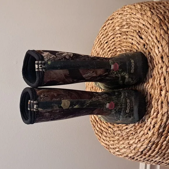 Bogs Youth‎ Classic High Boots Mossy Oak Camo Print Waterproof/Insulated Size 11