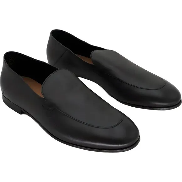 BOSS Men's Soho Dark Brown Leather Loafers Size US 11 UK 10 Excellent Condition
