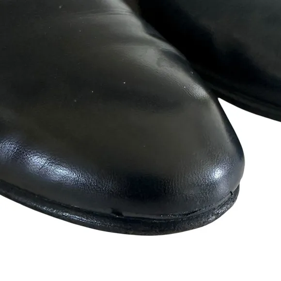 BRAGANO BY COLE HAAN ITALIAN BLACK LEATHER LOAFERS SIZE 9.5
