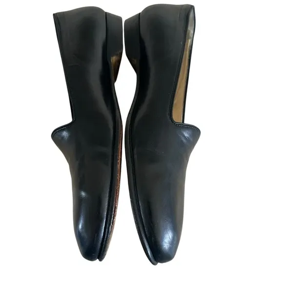 BRAGANO BY COLE HAAN ITALIAN BLACK LEATHER LOAFERS SIZE 9.5