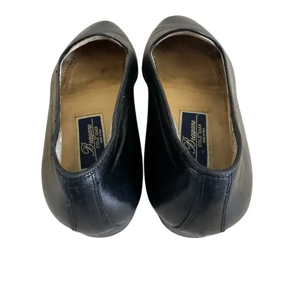 BRAGANO BY COLE HAAN ITALIAN BLACK LEATHER LOAFERS SIZE 9.5