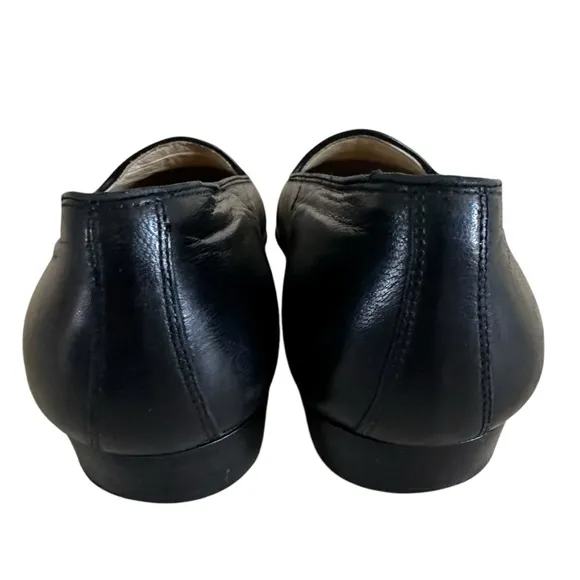 BRAGANO BY COLE HAAN ITALIAN BLACK LEATHER LOAFERS SIZE 9.5