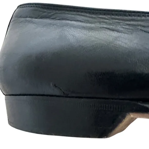 BRAGANO BY COLE HAAN ITALIAN BLACK LEATHER LOAFERS SIZE 9.5
