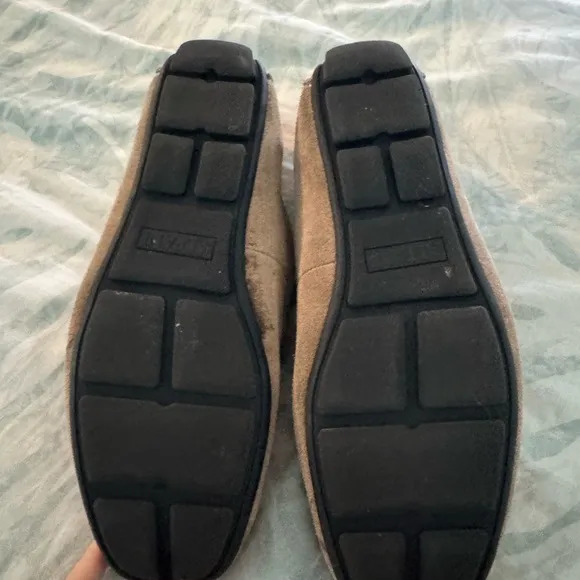 Brand new Alfani Tan Suede Loafers with Horse-Bit Ornament