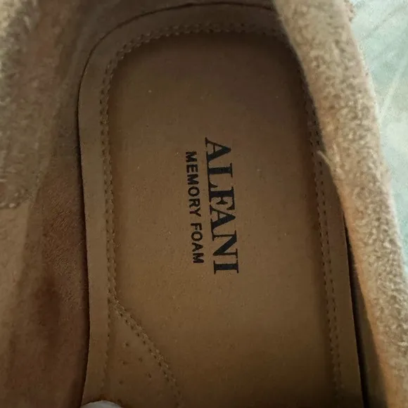 Brand new Alfani Tan Suede Loafers with Horse-Bit Ornament