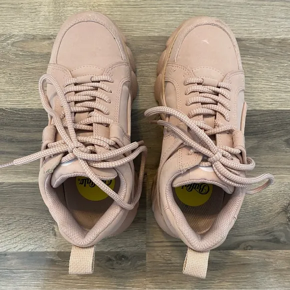 Buffalo Rose Pink Corin Chunky Platform Sneakers