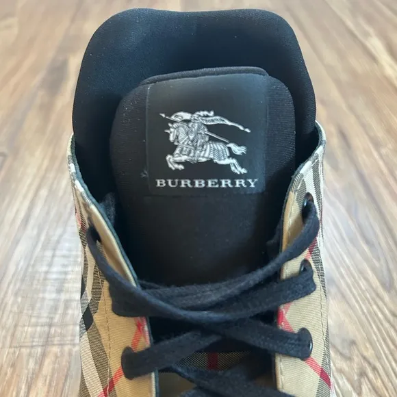 BURBERRY Kilbourne Vintage Check High Top Sneakers in Men's Size 11, 45