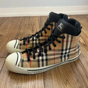 BURBERRY Kilbourne Vintage Check High Top Sneakers in Men's Size 11, 45
