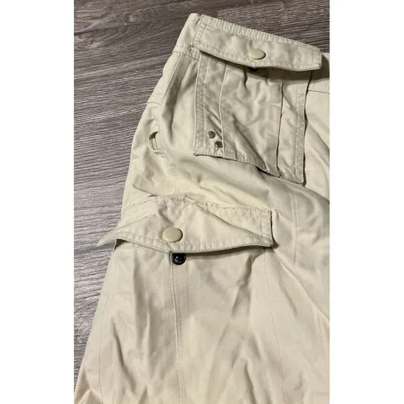 Burton Women's Stretch Insulated Waterproof Cargo Pocket Beige Snow Pant Medium