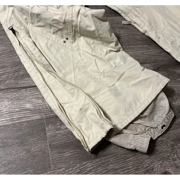 Burton Women's Stretch Insulated Waterproof Cargo Pocket Beige Snow Pant Medium
